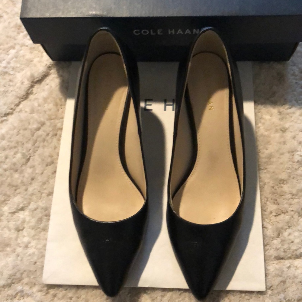 Cole Haan black leather heels